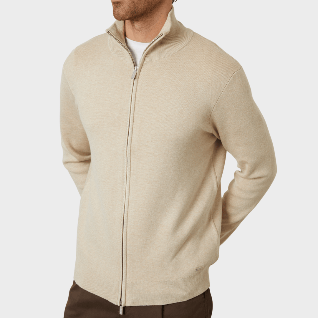Threadbare Mens Oatmeal Zipper from You Know Who's