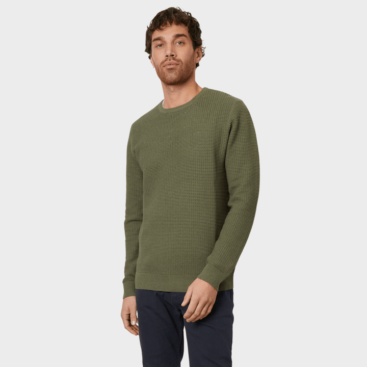 Threadbare Mens Olive Crew Neck Jumper from You Know Who's