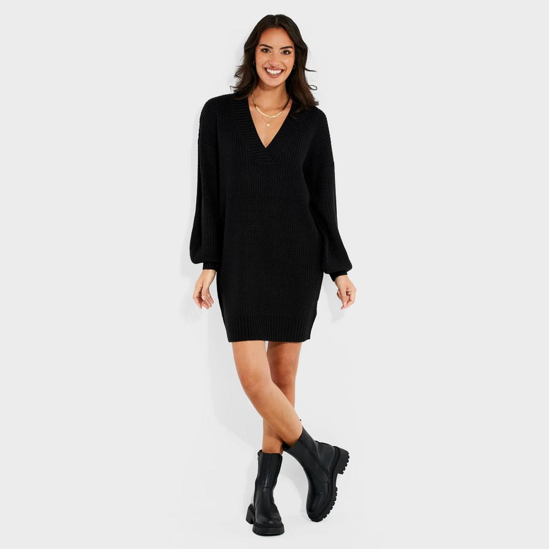 Threadbare Petite Ladies Knitted Neck Dress from You Know Who's