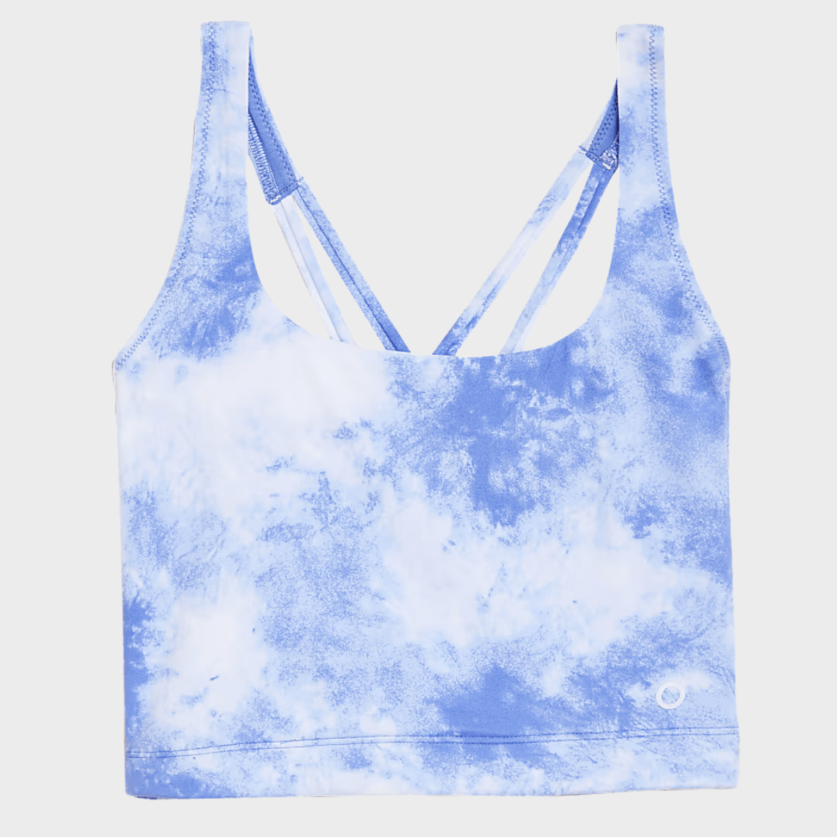 Tie dye blue Crop Vest from You Know Who's
