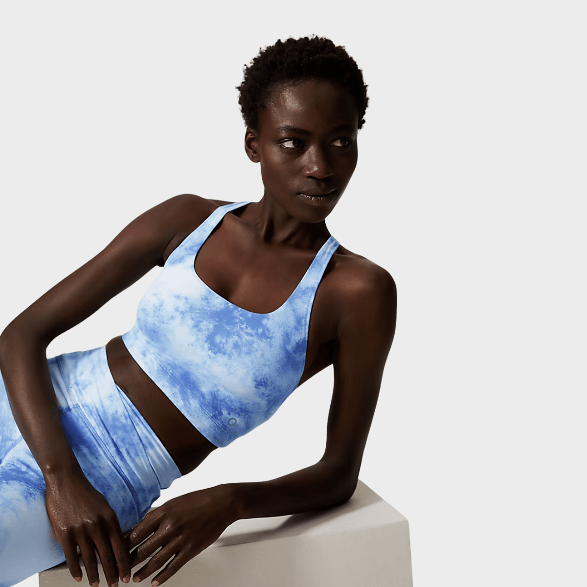 Tie dye blue Crop Vest from You Know Who's