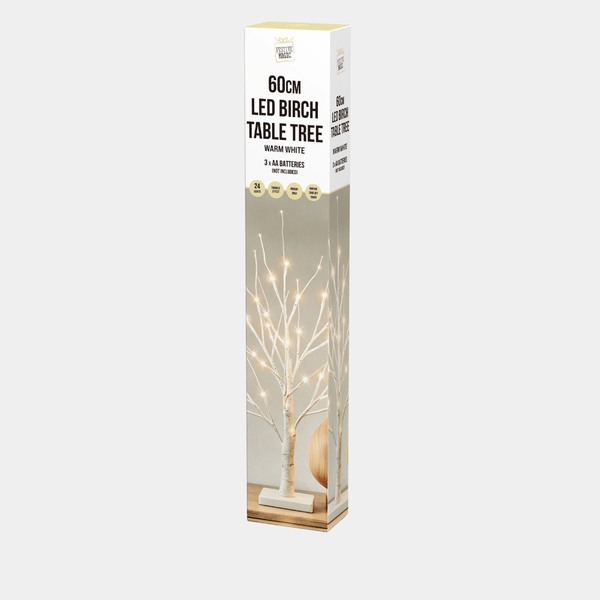 TIMER LED BIRCH TREE 60cm WARM TWINKLE from You Know Who's