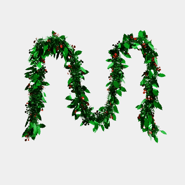 Tinsel holly deluxe 2m from You Know Who's