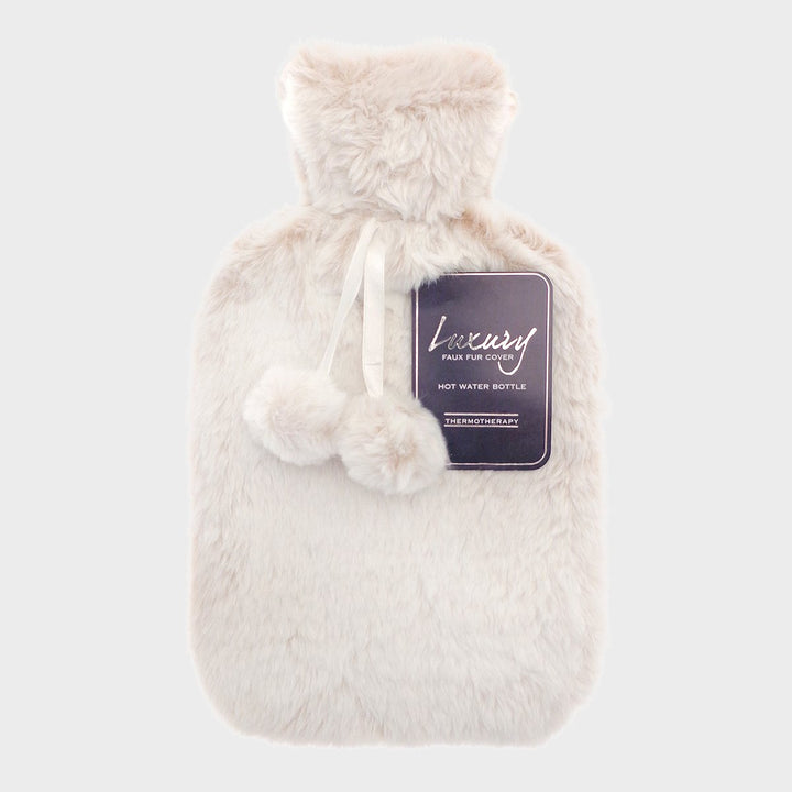 Tipped Faux Fur Hot Water Bottle from You Know Who's