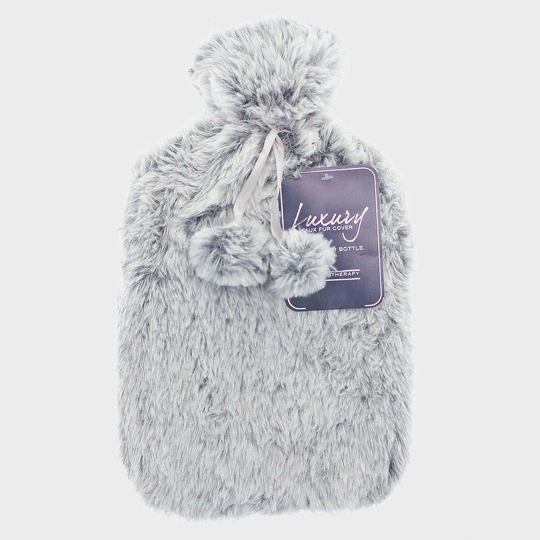 Tipped Faux Fur Hot Water Bottle from You Know Who's