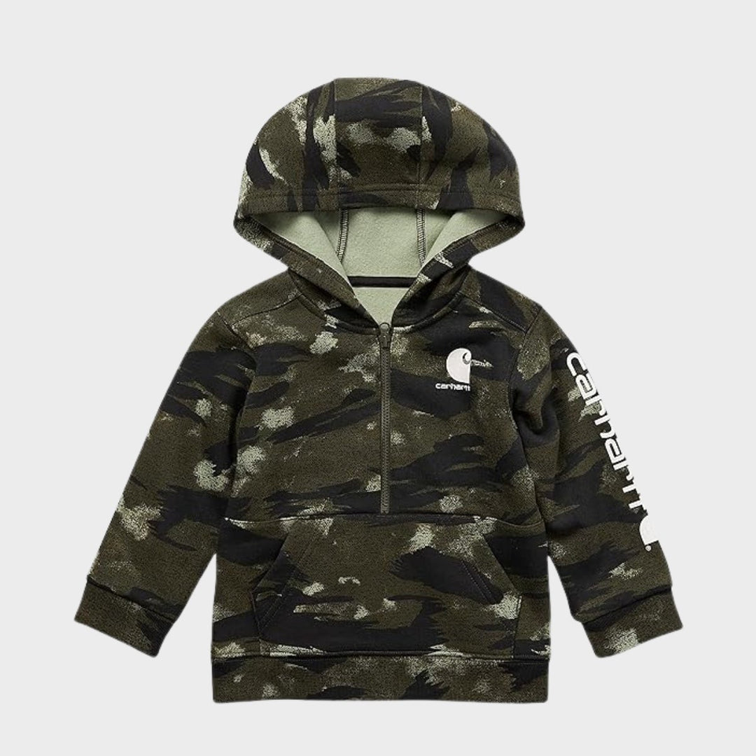 Toddler Camouflage Carhartt 1/4 Zip Hoodie from You Know Who's