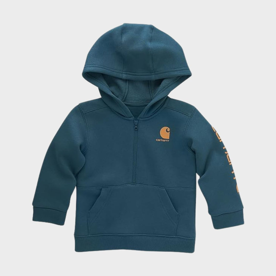 Toddler Teal Carhartt 1/4 Zip Hoodie from You Know Who's