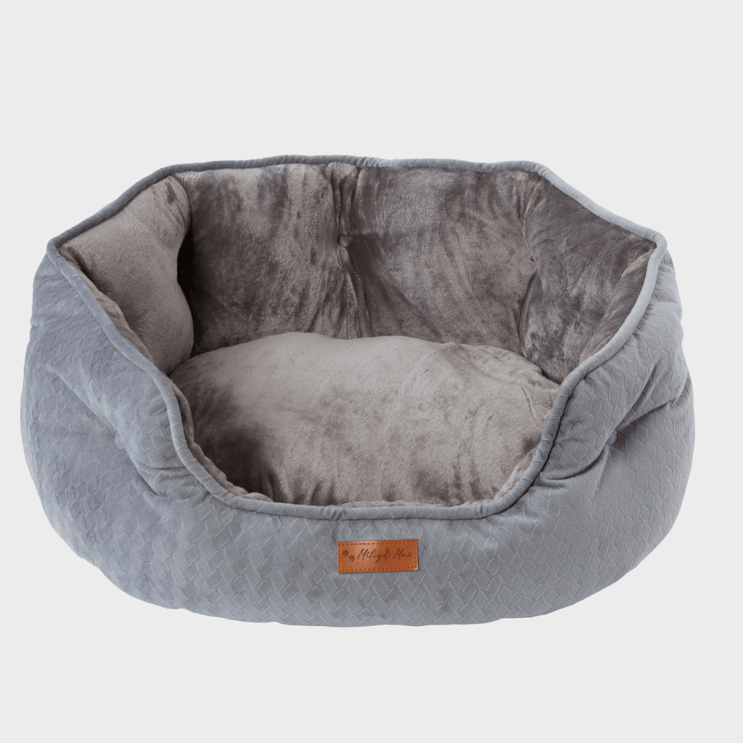 Traditional Plush Fleece Dog Bed - 2 Sizes from You Know Who's