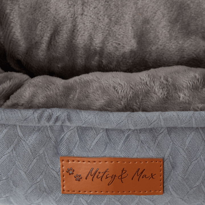 Traditional Plush Fleece Dog Bed - 2 Sizes from You Know Who's