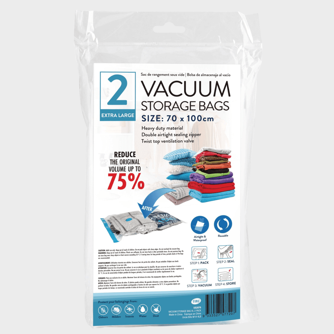Vacuum Storage Bag 2 Pack 70 x 100cm from You Know Who's