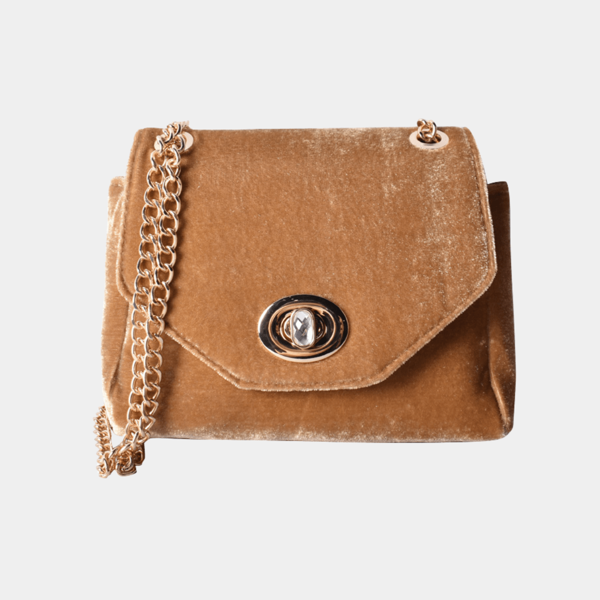 Velour Turn Lock Bag from You Know Who's