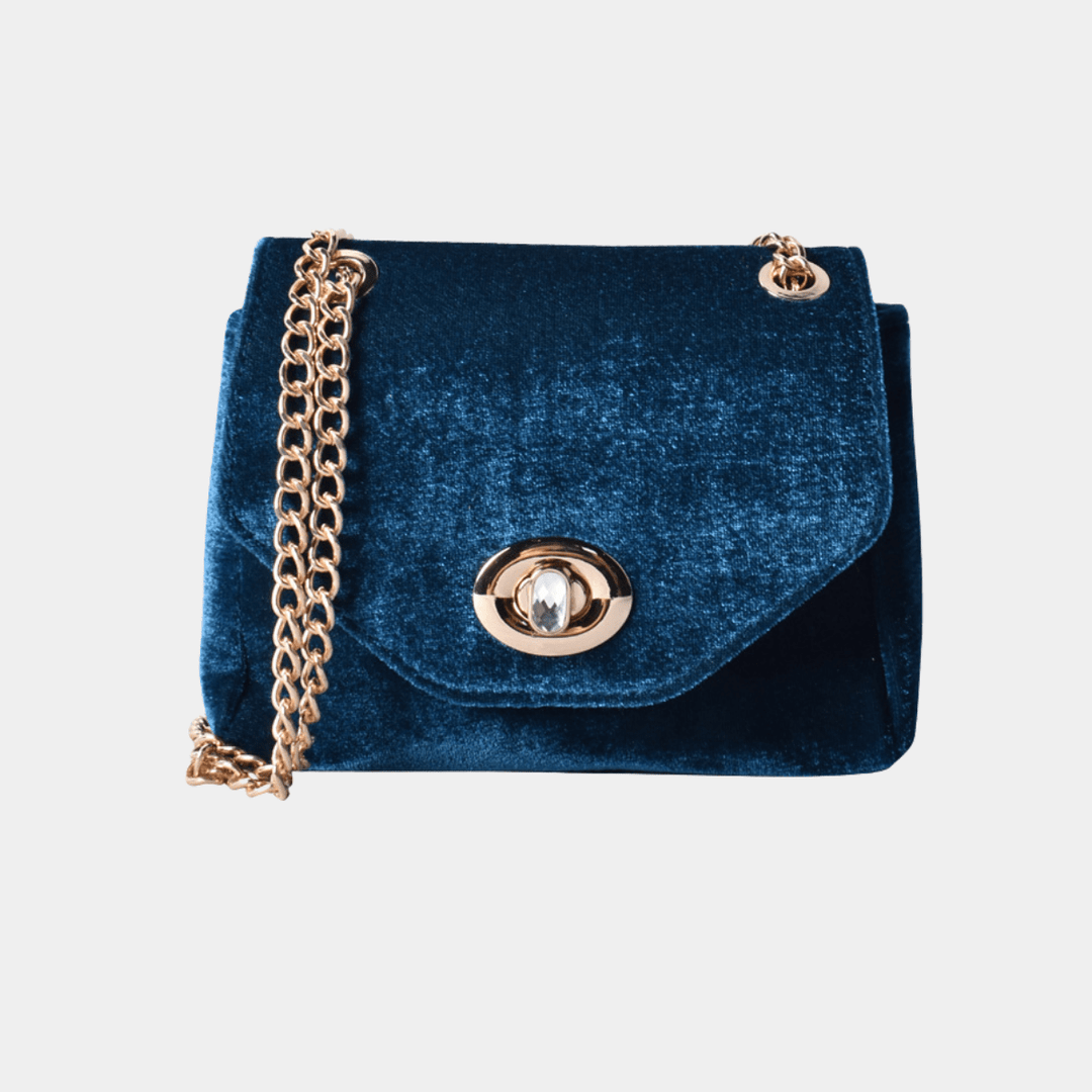 Velour Turn Lock Bag from You Know Who's