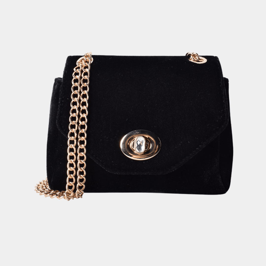 Velour Turn Lock Bag from You Know Who's