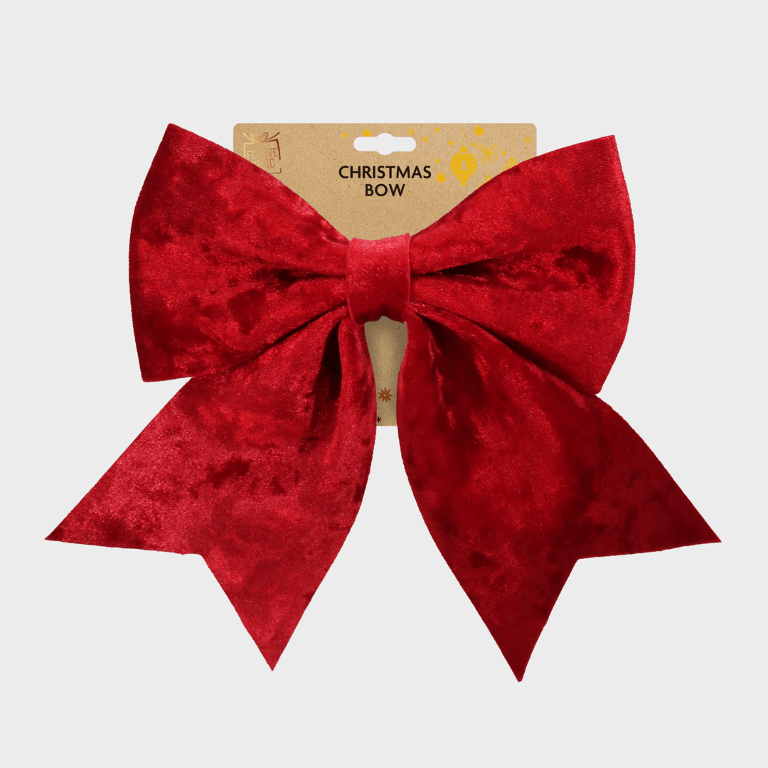 Velvet bow 19x26cm red from You Know Who's