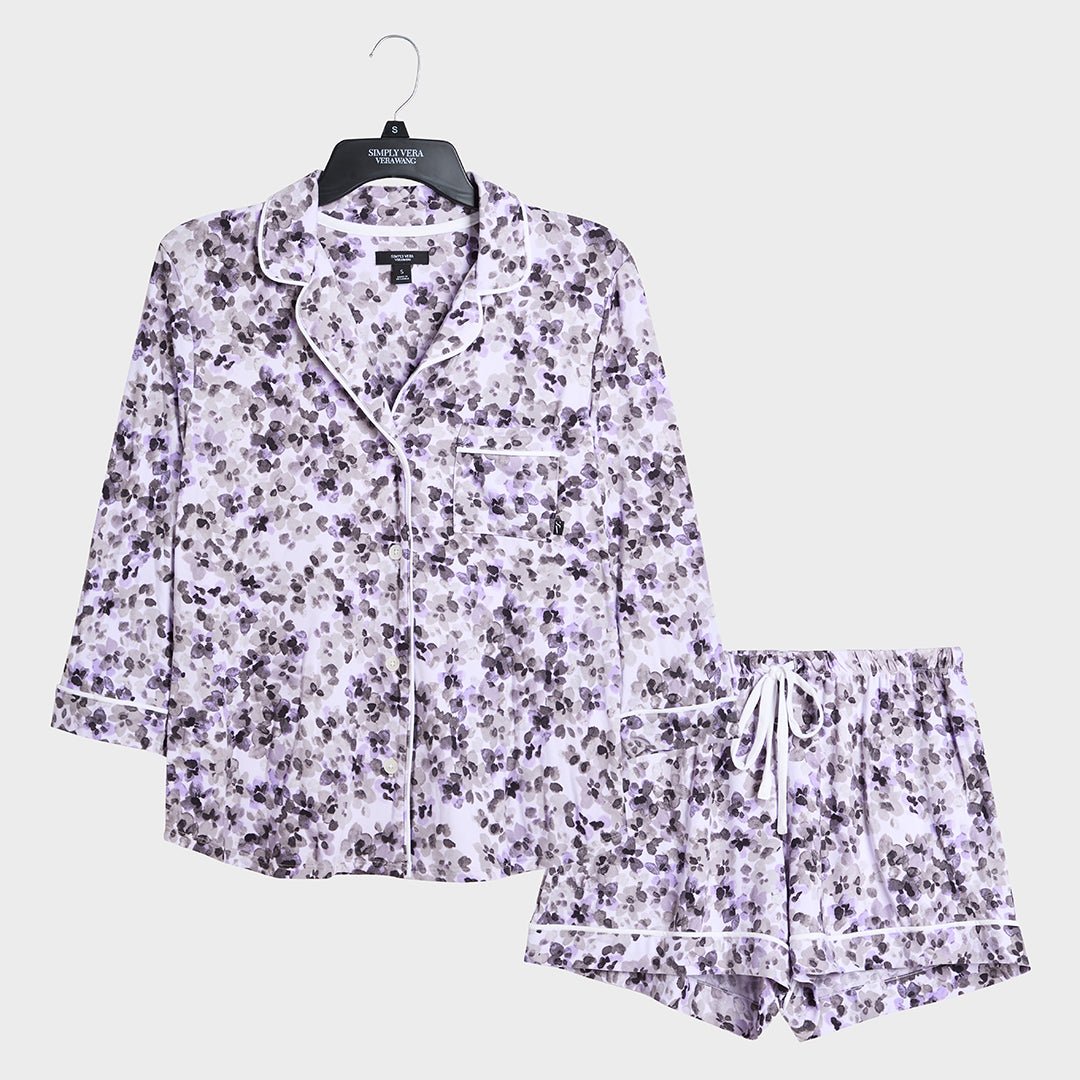 Vera Wang Purple Floral Pyjamas from You Know Who's