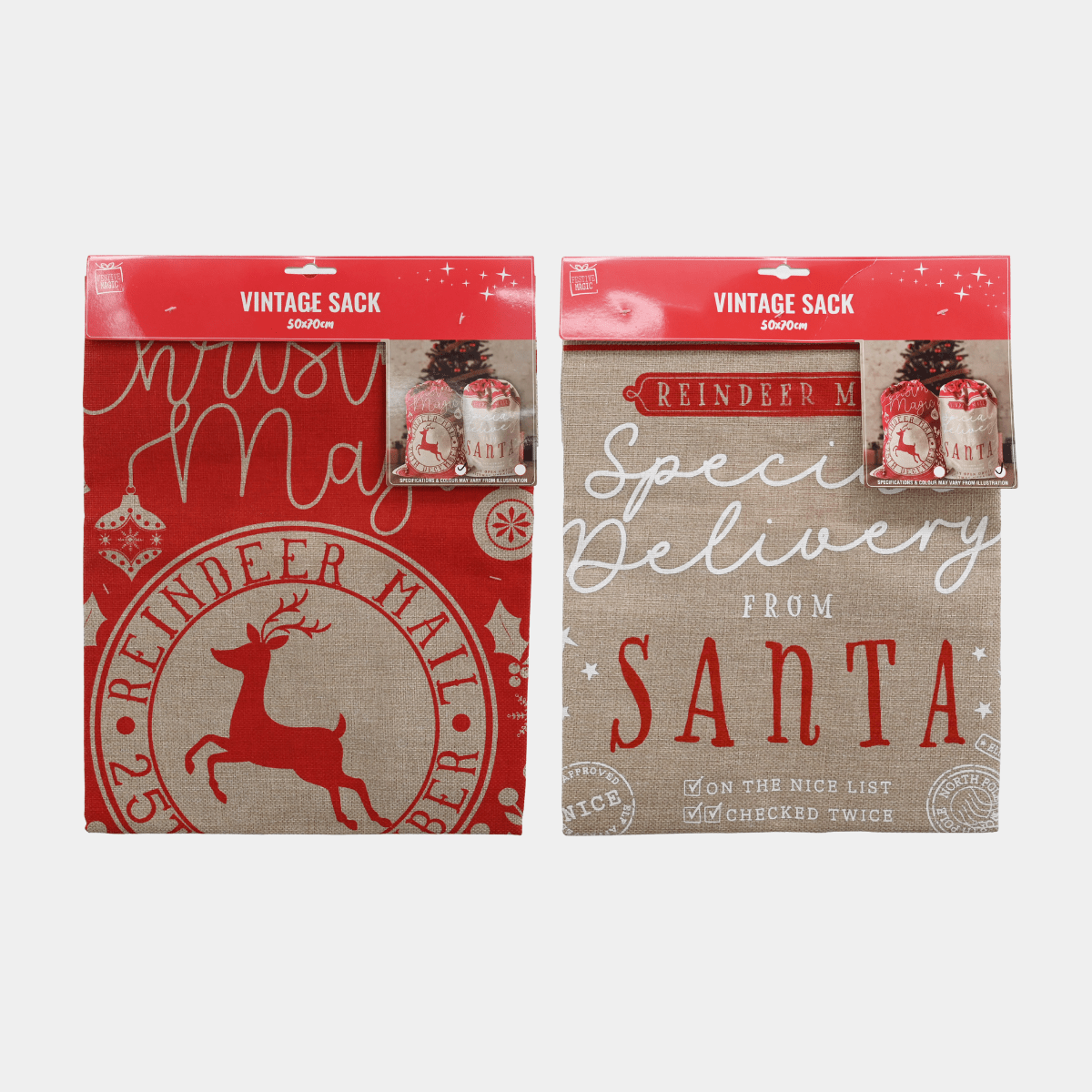 VINTAGE SACK 50 x 70cm - 1pce from You Know Who's