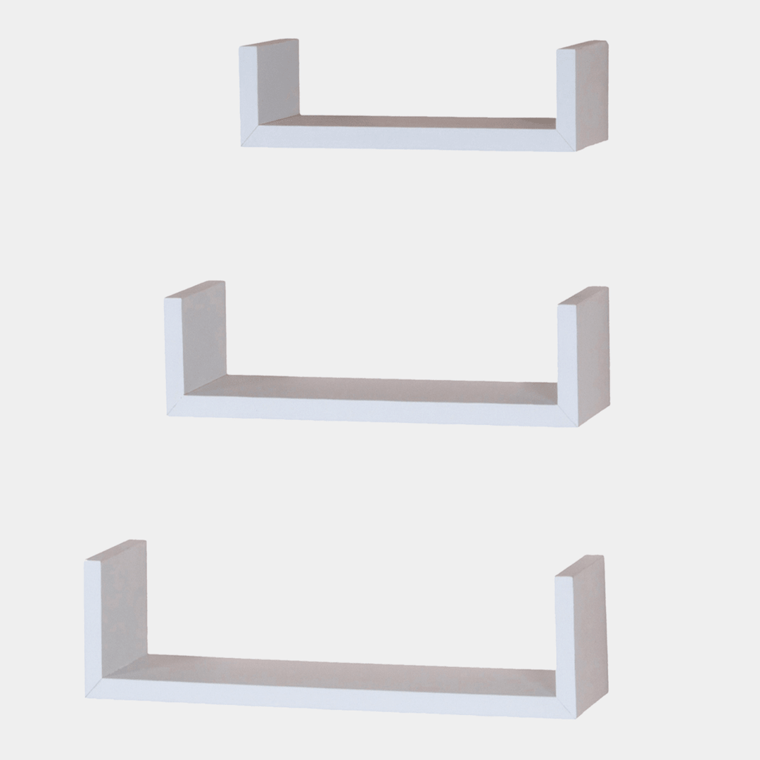White Floating Shelf 3pk from You Know Who's