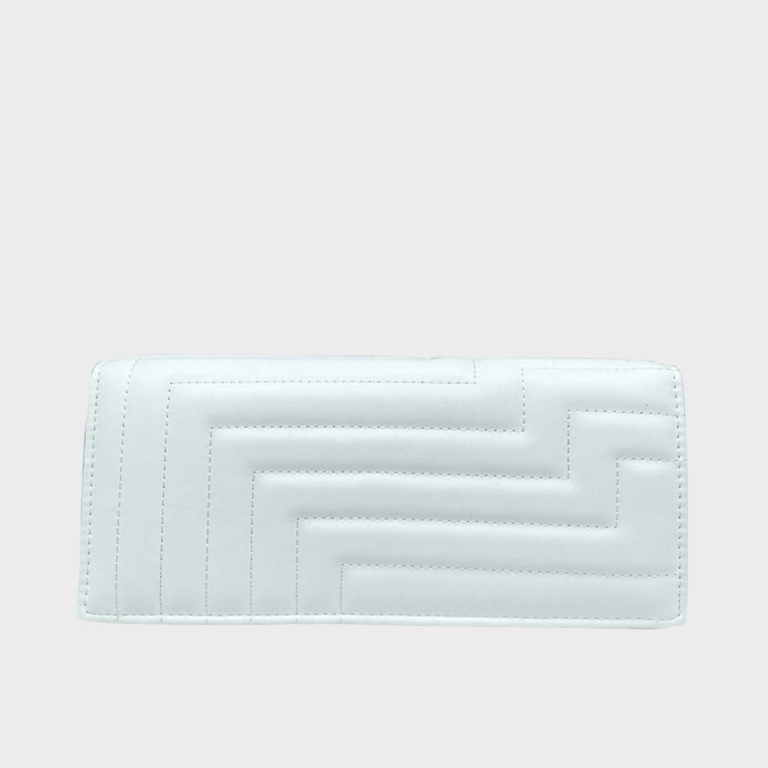 White Long Shell Quilted Bag from You Know Who's