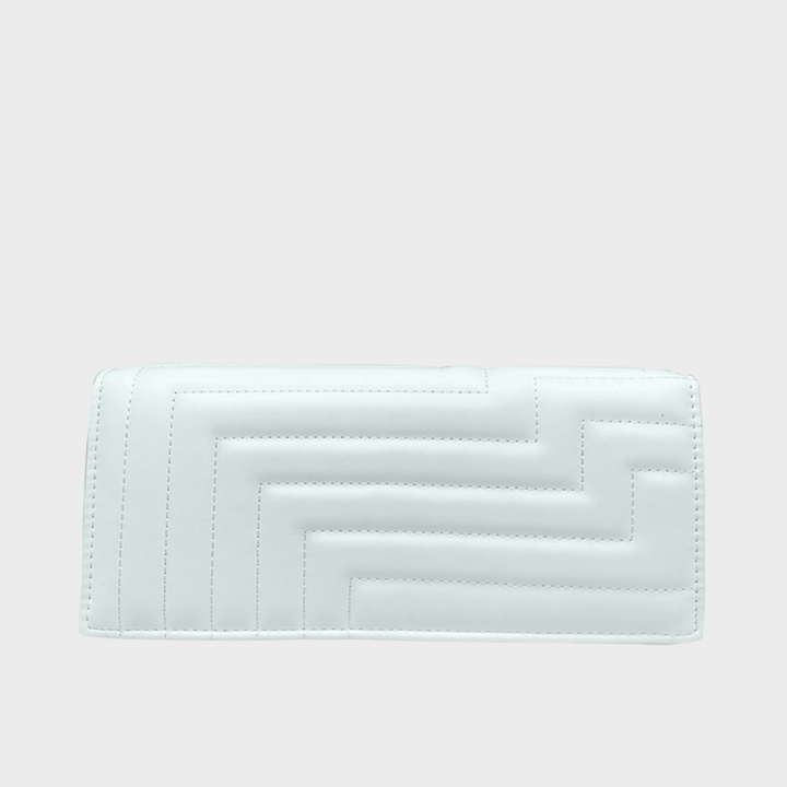 White Long Shell Quilted Bag from You Know Who's