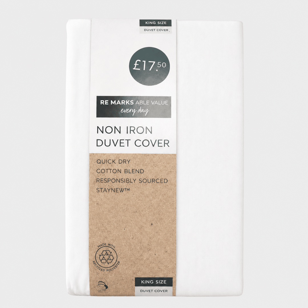White Non Iron Duvet Set from You Know Who's
