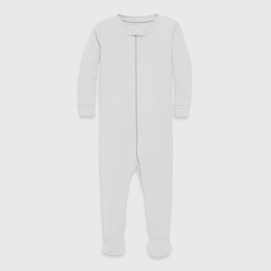 White Organic Unisex Sleepsuit from You Know Who's