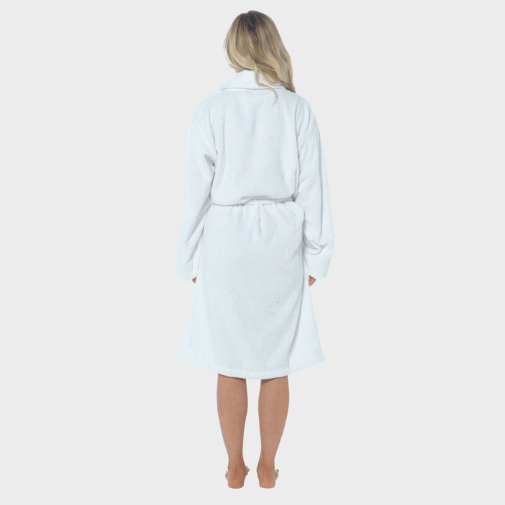 White Shawl Collar Towel Robe from You Know Who's
