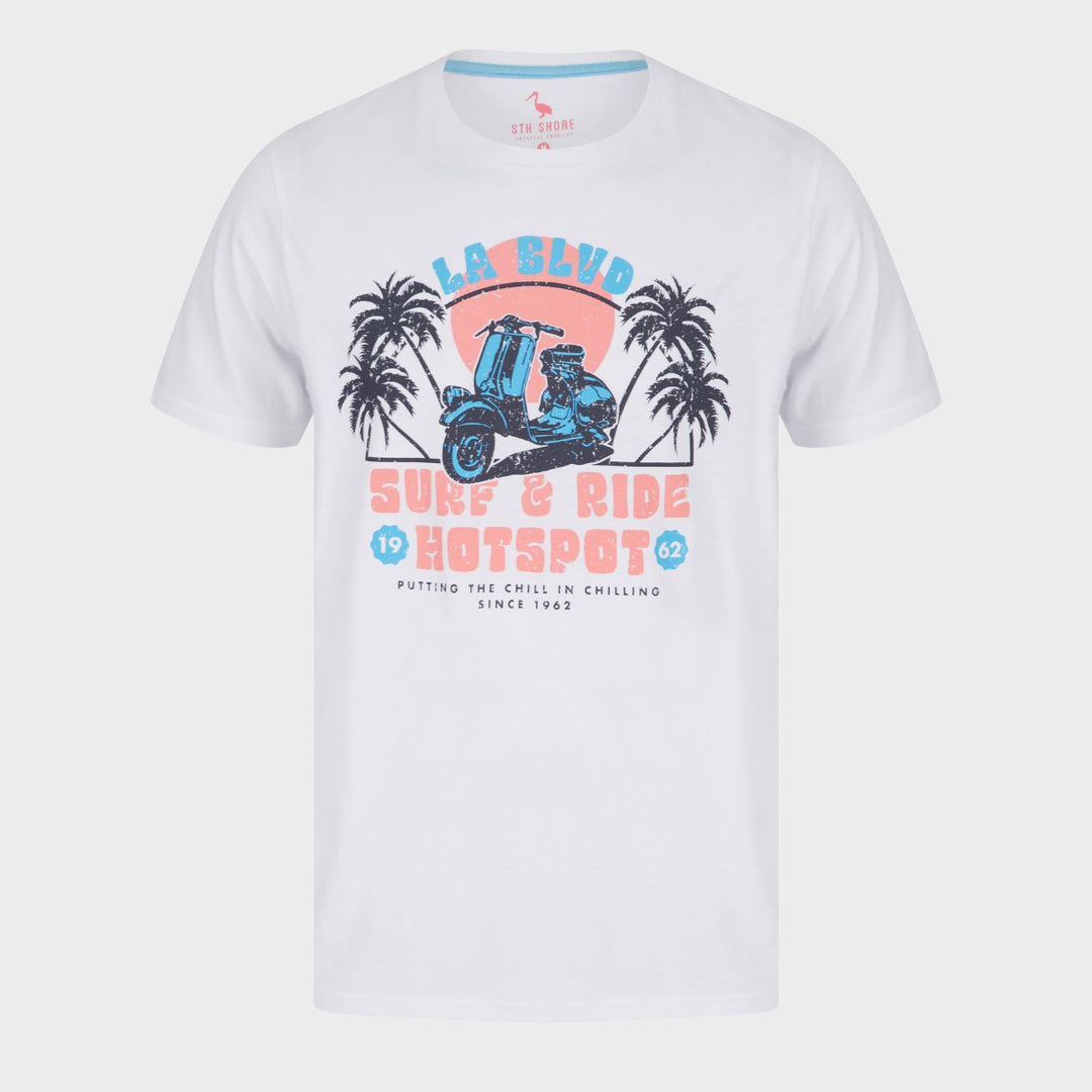 White Surf and Ride T-Shirt from You Know Who's