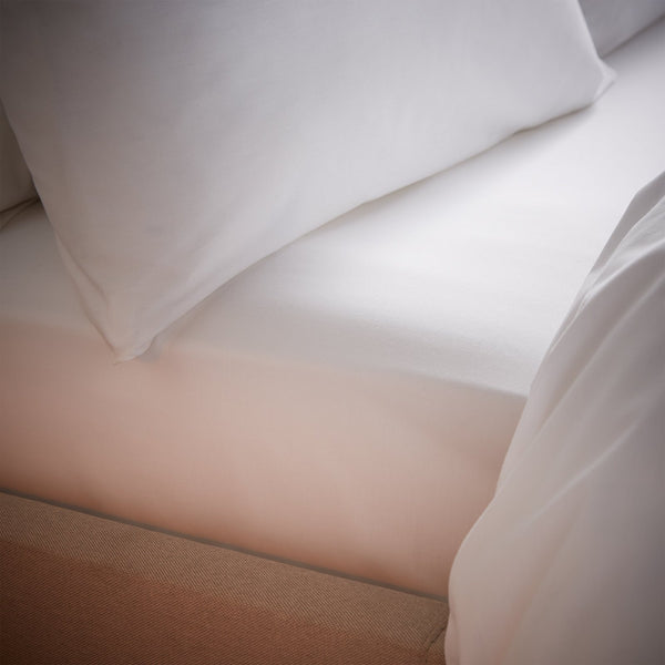 White Temp Control Single Fitted Sheets from You Know Who's