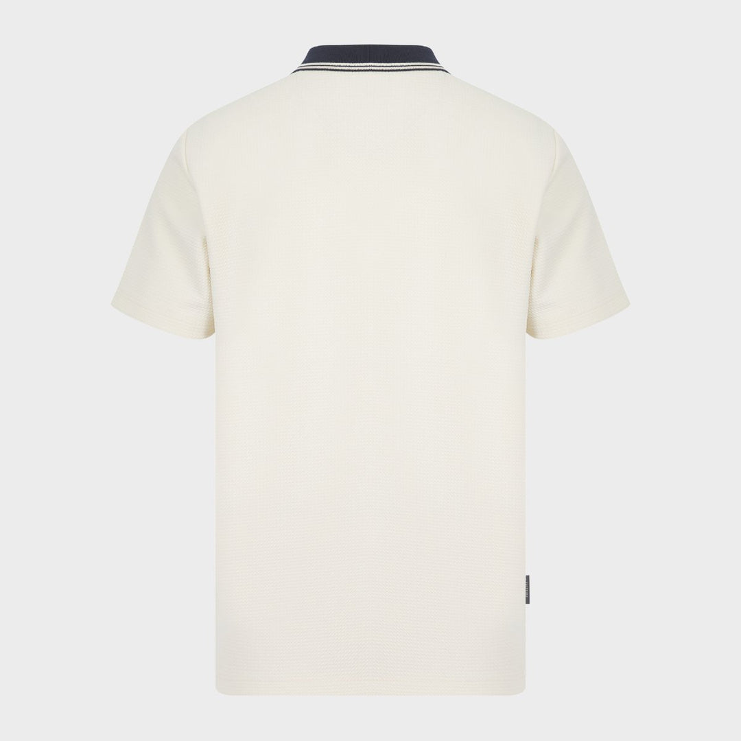 White Zip Neck Polo from You Know Who's