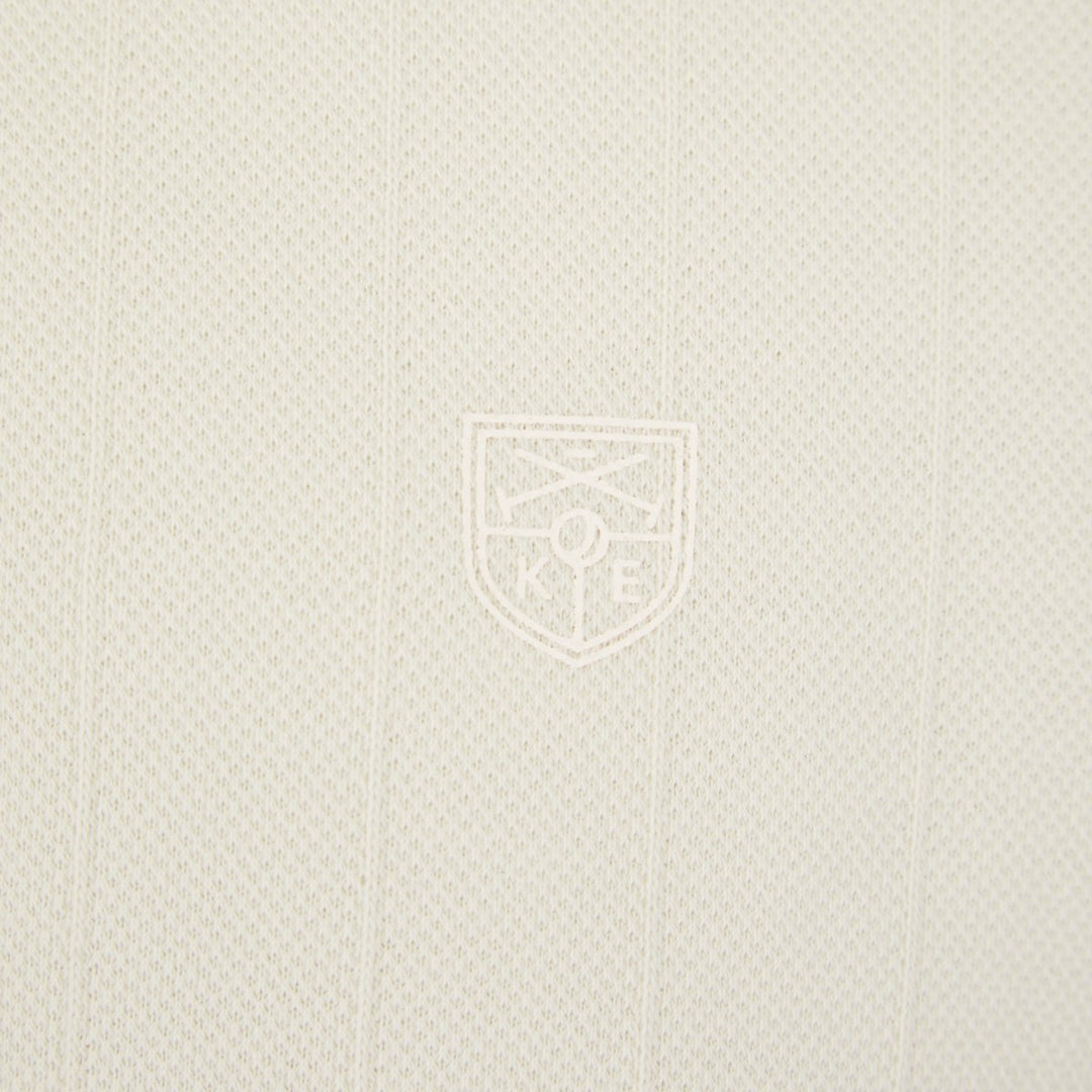 White Zip Neck Polo from You Know Who's
