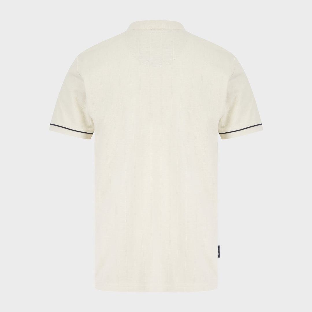 White Zip Neck Polo from You Know Who's