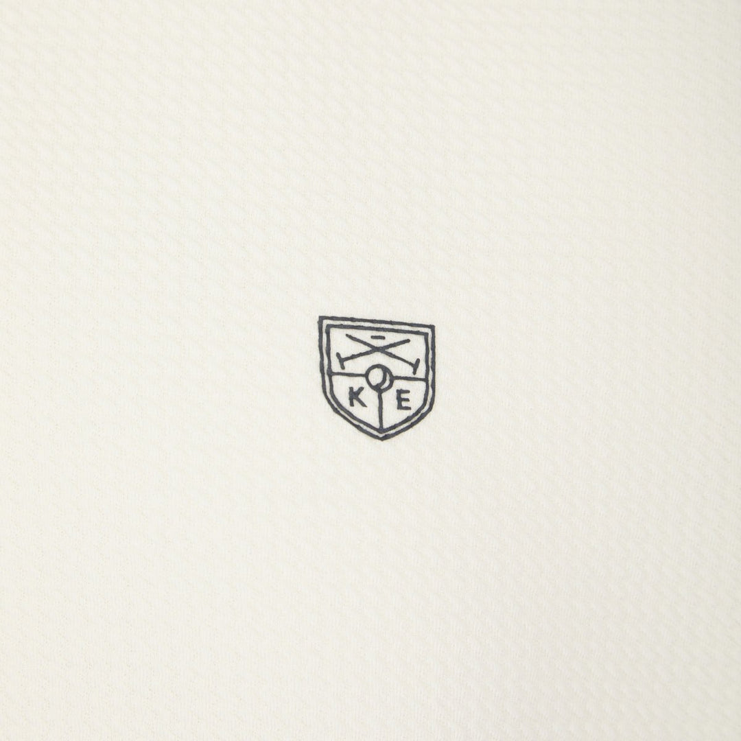 White Zip Neck Polo from You Know Who's