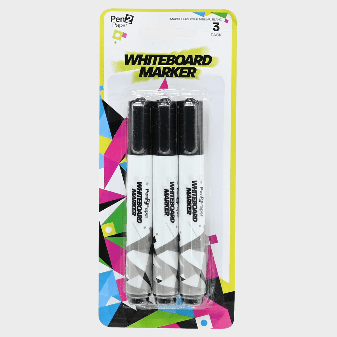 Whiteboard Markers Black 3 Pack from You Know Who's