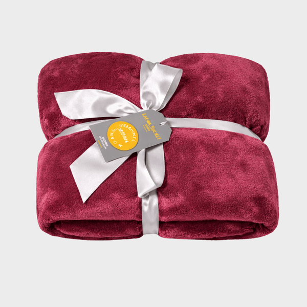 Wine Flannel Sherpa Throw 150X200CM from You Know Who's