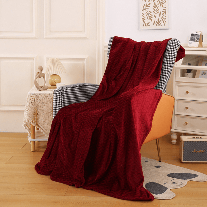 Wine Jacquard Throw 150X200CM from You Know Who's
