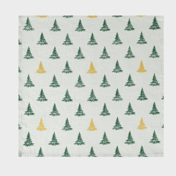 Winter Pine Tree Set of 4 Napkins from You Know Who's
