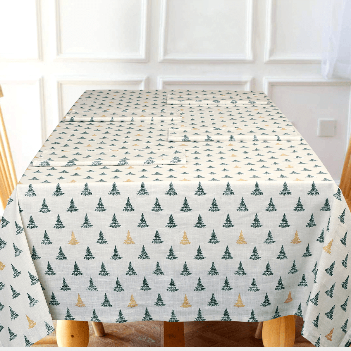 Winter Pine Tree Table Cloth - 3 Sizes from You Know Who's