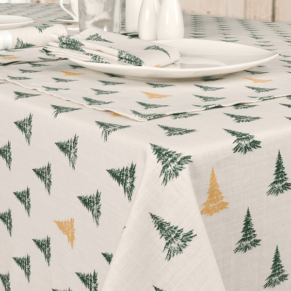 Winter Pine Tree Table Cloth - 3 Sizes from You Know Who's