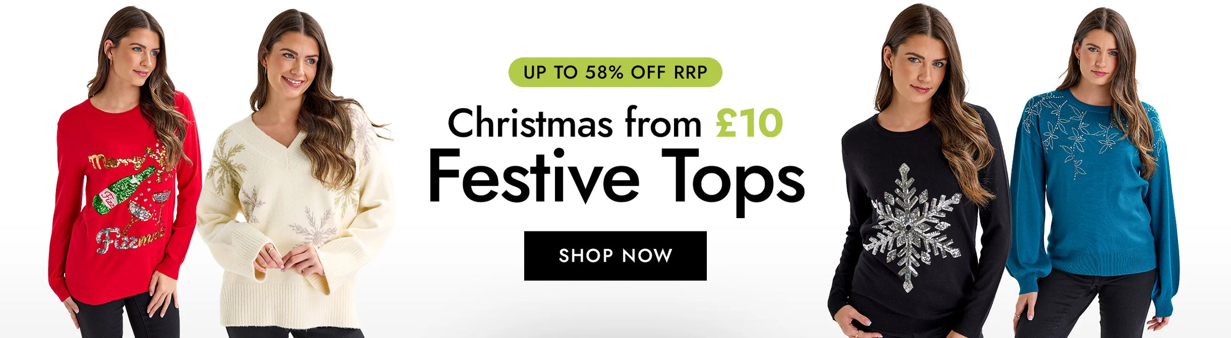 Shop Women's Festive Clothes and Christmas Tops at You Know Who's