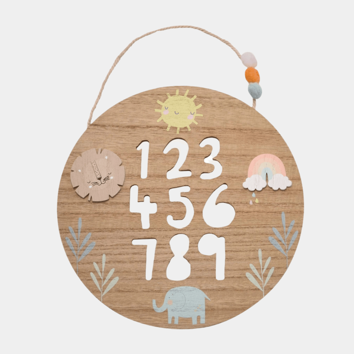 Wooden Nursery Number Plaque 20cm from You Know Who's