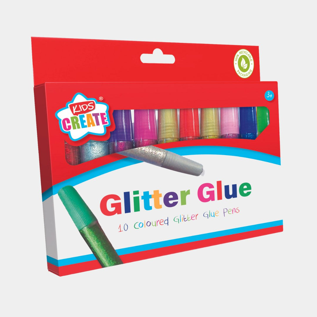 10 Coloured Glitter Glue Pens from You Know Who's