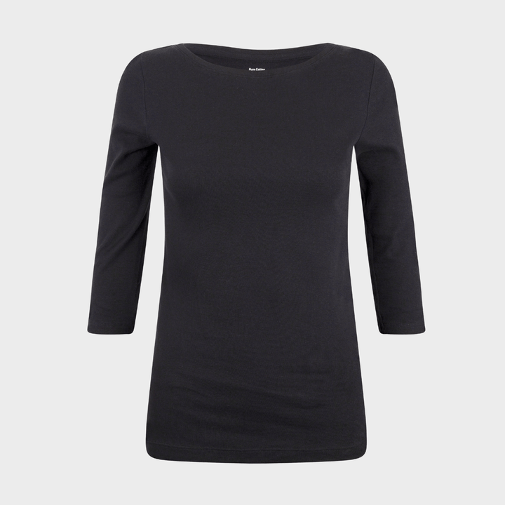 3/4 Sleeve Slash Neck T-Shirt from You Know Who's