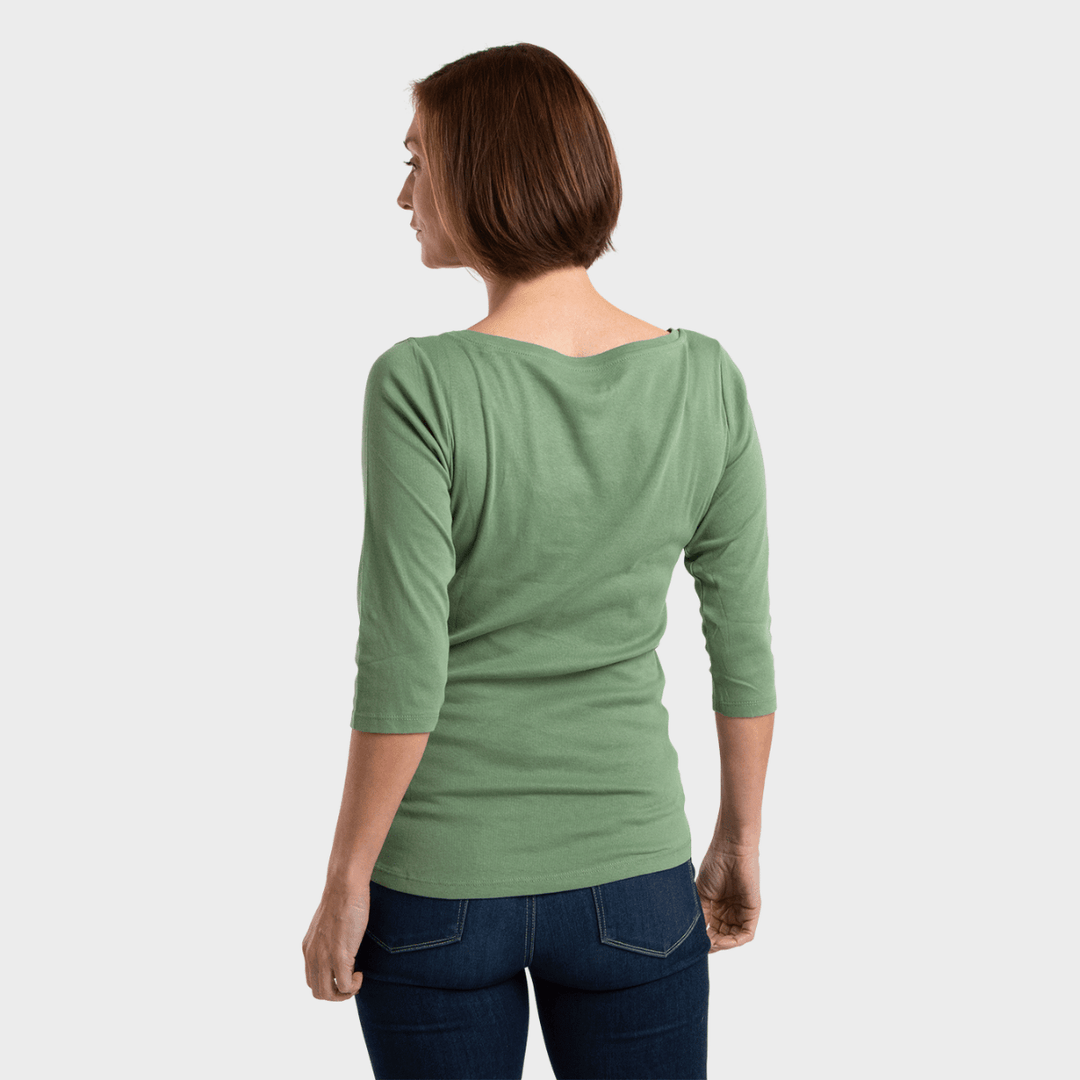 3/4 Sleeve Slash Neck T-Shirt from You Know Who's