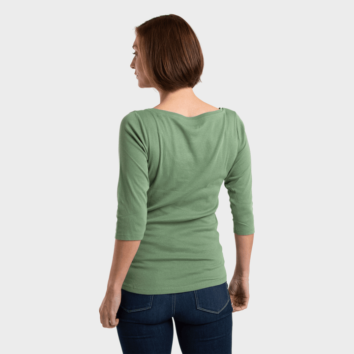 3/4 Sleeve Slash Neck T-Shirt from You Know Who's