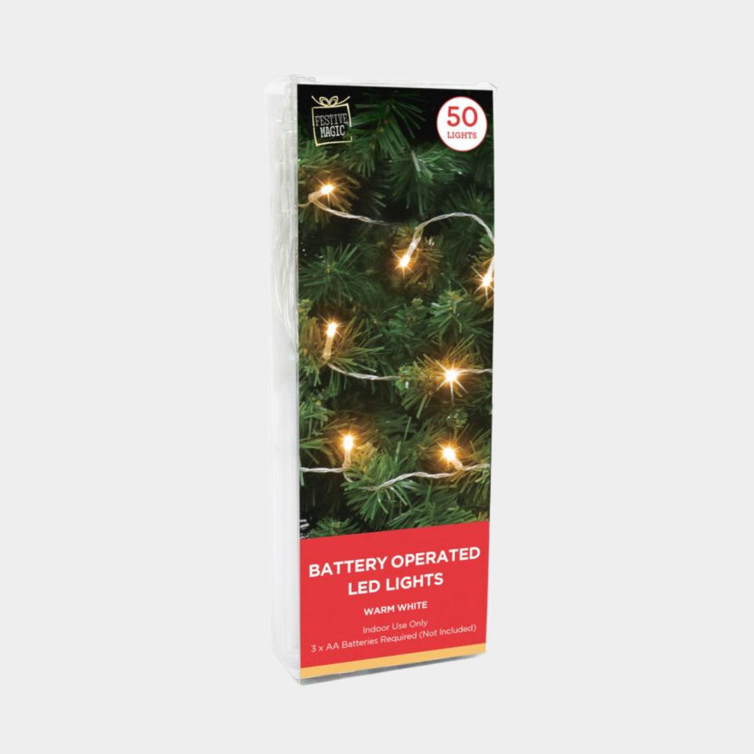 50 LED String Lights - Warm White from You Know Who's