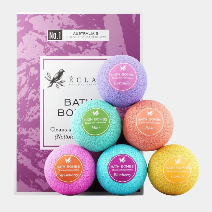 Gift set of 6 bath bombs