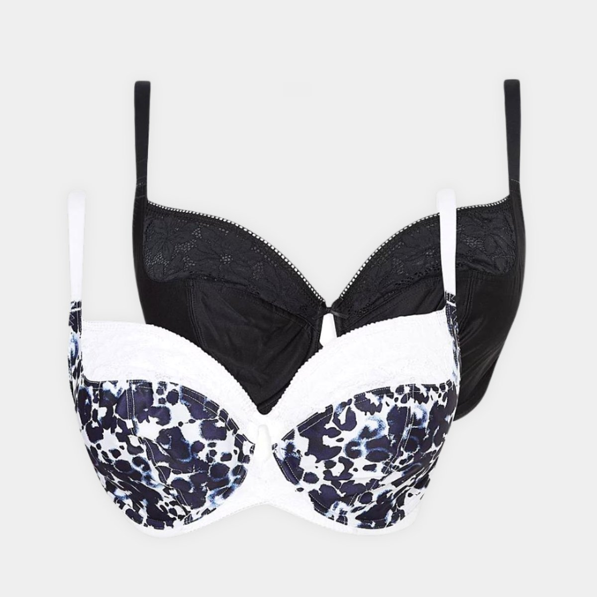 Blue Inky Non-Padded Bras 2 Pack from You Know Who's
