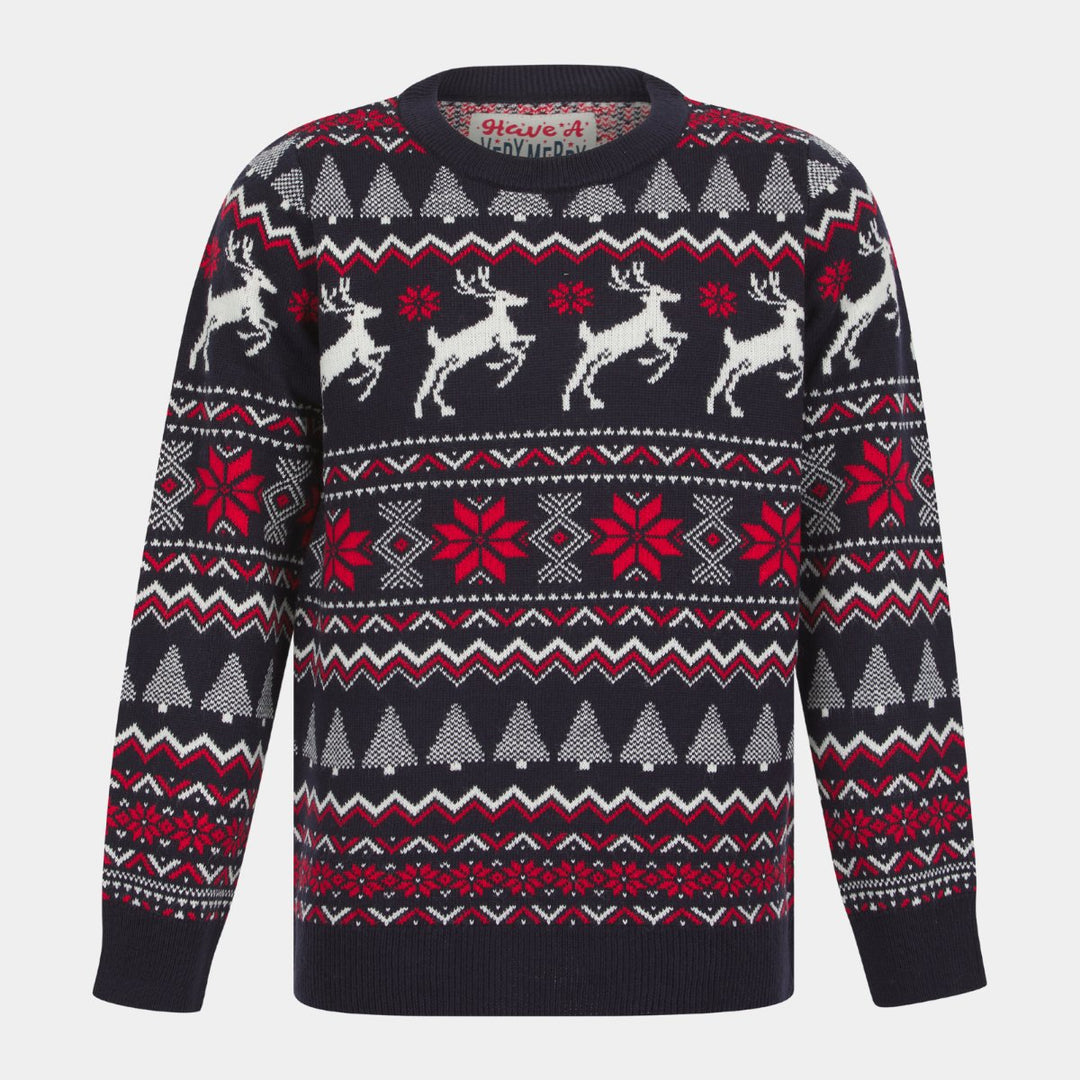 Boys Argyle Christmas Jumper from You Know Who's