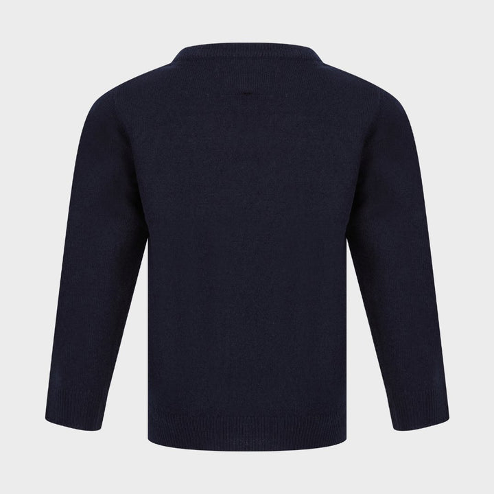 Boys Snowball Reindeer Christmas Jumper Ink from You Know Who's