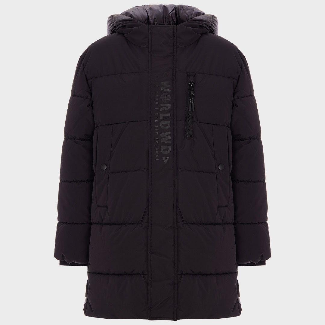 Childrens Longline Black Coat from You Know Who's